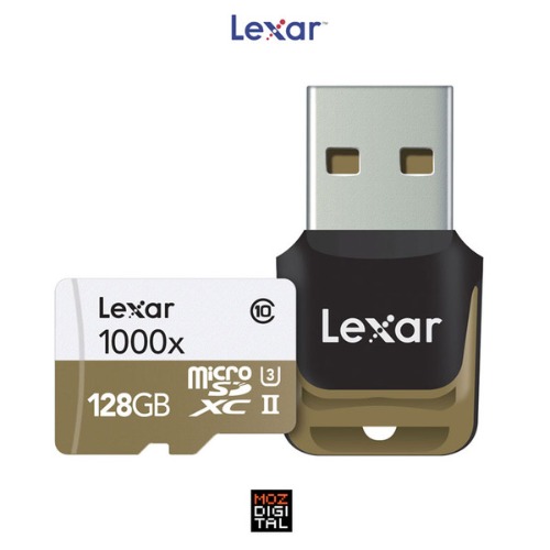 (렉사) Lexar microSDXC UHS-I U3 1000배속 128GB/USB리더기포함