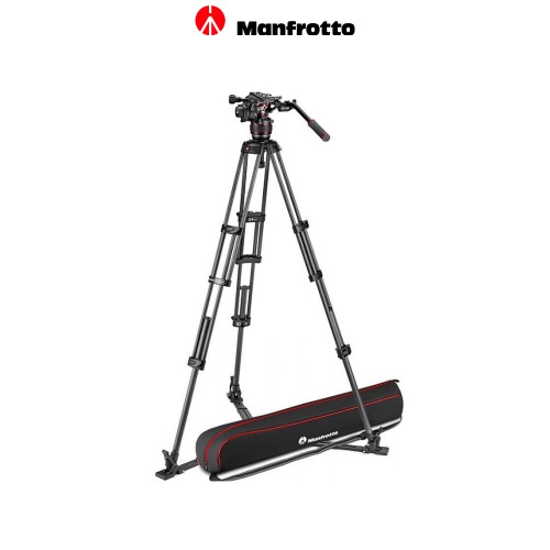 (Manfrotto) 맨프로토 Nitrotech 608 video head + CF twin leg tripod (Ground / Middle)