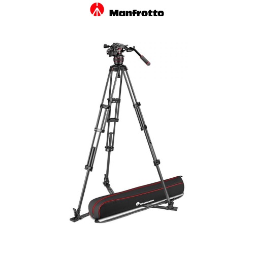 (Manfrotto) 맨프로토 Nitrotech 608 video head + Alu twin leg tripod (Ground / Middle)