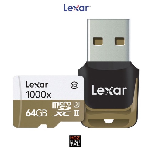 (렉사) Lexar microSDXC UHS-I U3 1000배속 64GB/USB리더기포함